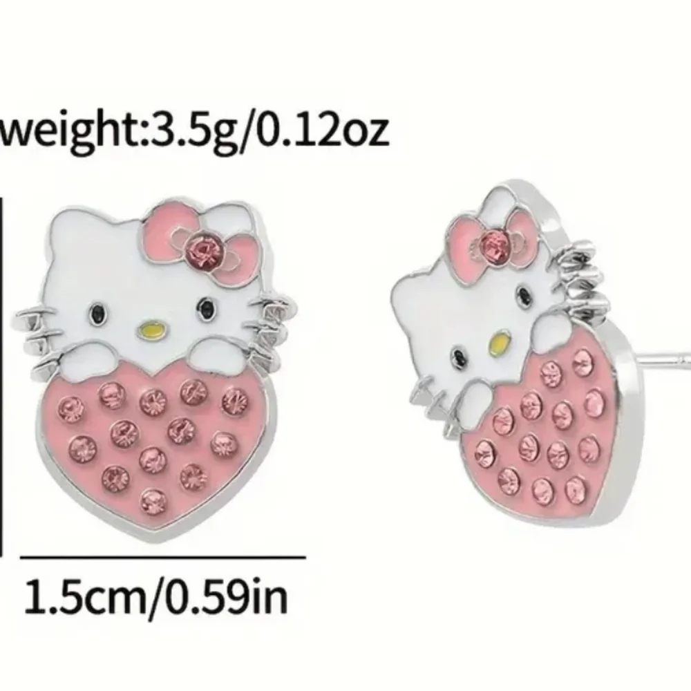 Hello Kitty Pink Earrings
